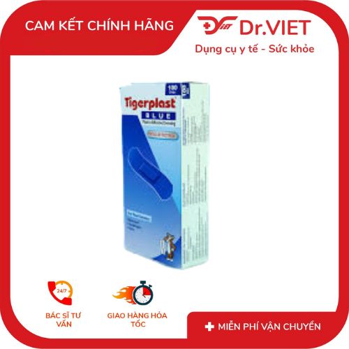 Băng keo cá nhân kim loại TigerPlast Blue