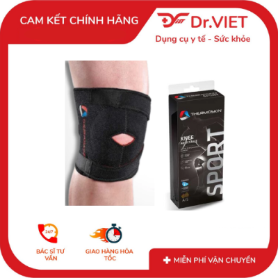 Băng Nẹp Cơ Đầu Gối Thermoskin Sport – Top 1 Sản phẩm giúp giảm đau khớp gối, bảo vệ dây chằng, phục hồi chấn thương thể thao, chất liệu co giãn thoáng khí, giữ nhiệt trị liệu, phù hợp cho người bị viêm khớp, đau dây chằng, thoái hoá khớp gối.