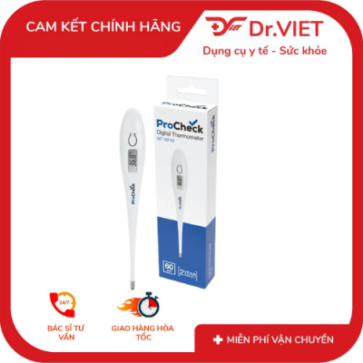 NHIỆT KẾ ĐO THÂN NHIỆT PROCHECK 3 “Nhiệt kế đo thân nhiệt ProCheck MT16F1 – nhiệt kế điện tử dạng bút chính hãng, an toàn, độ chính xác cao, thiết kế nhỏ gọn, dễ sử dụng. Lựa chọn hoàn hảo cho gia đình và cơ sở y tế.”