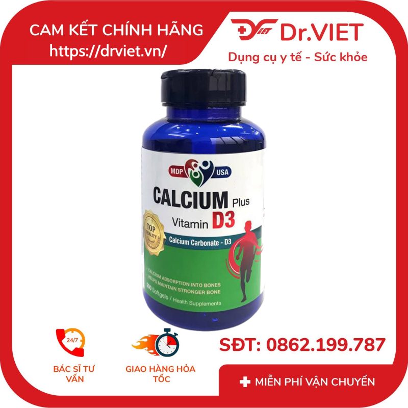 Calcium Plus Vitamin D3 Mediphar 200 viên 9 Calcium Plus Vitamin D3 Mediphar 200 viên