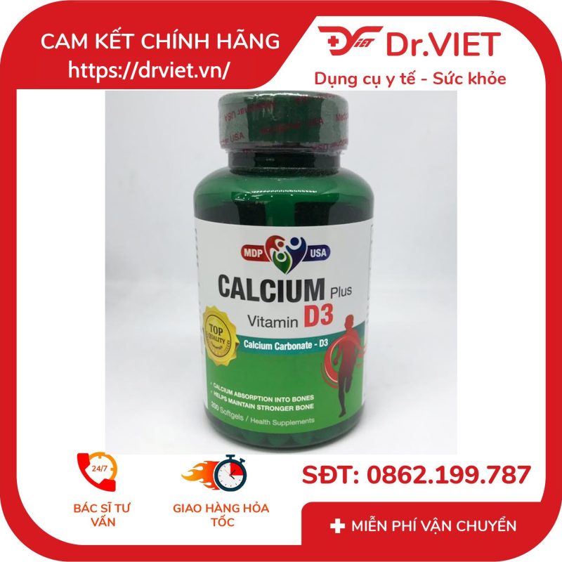 Calcium Plus Vitamin D3 Mediphar 200 viên 10 Calcium Plus Vitamin D3 Mediphar 200 viên