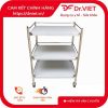 Xe đẩy Inox Drviet - 40x60 - 3 tầng - Không hộc 1 Xe đẩy Inox Drviet - 40x60 - 3 tầng - Không hộc