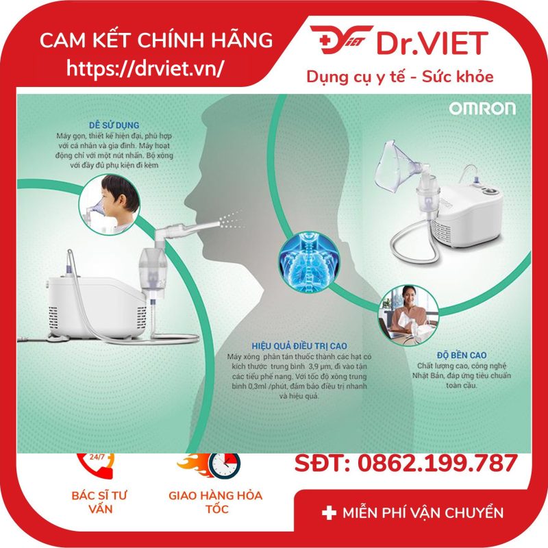 Máy xông khí dung Omron NE-C101 15 Máy xông khí dung Omron NE-C101