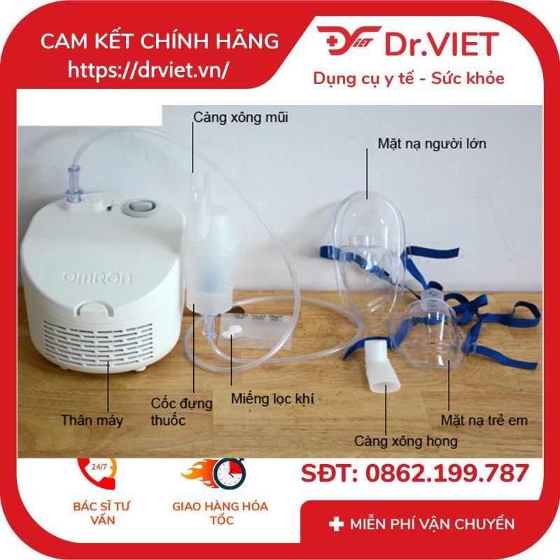 Máy xông khí dung Omron NE-C101 13 Máy xông khí dung Omron NE-C101