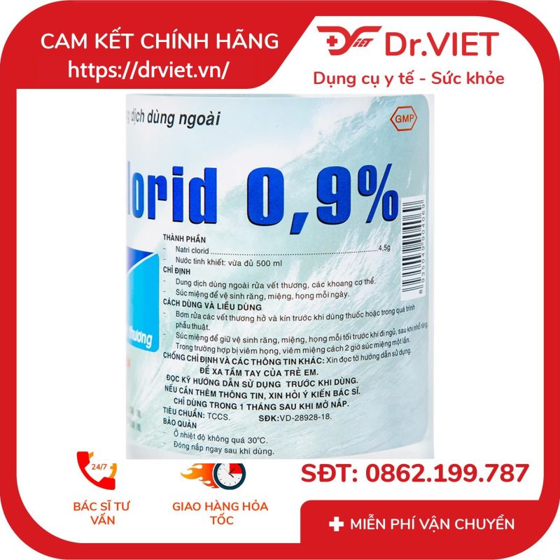 Dung dịch Natri Clorid Pharmedic 0.9% 500ml 9 Dung dịch Natri Clorid Pharmedic 0.9% 500ml