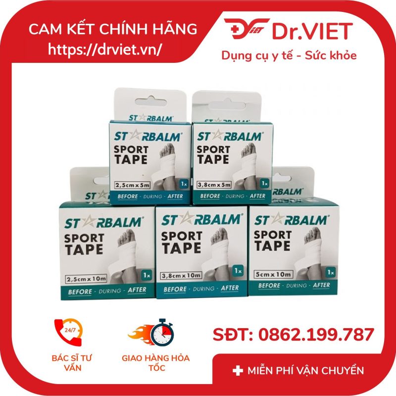 Băng Vải Thể Thao Sport Tape STARBALM 17 Băng Vải Thể Thao Sport Tape STARBALM