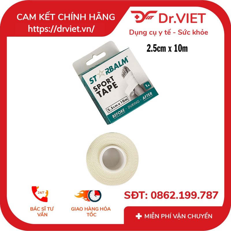 Băng Vải Thể Thao Sport Tape STARBALM 18 Băng Vải Thể Thao Sport Tape STARBALM