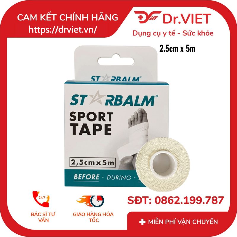 Băng Vải Thể Thao Sport Tape STARBALM 15 Băng Vải Thể Thao Sport Tape STARBALM