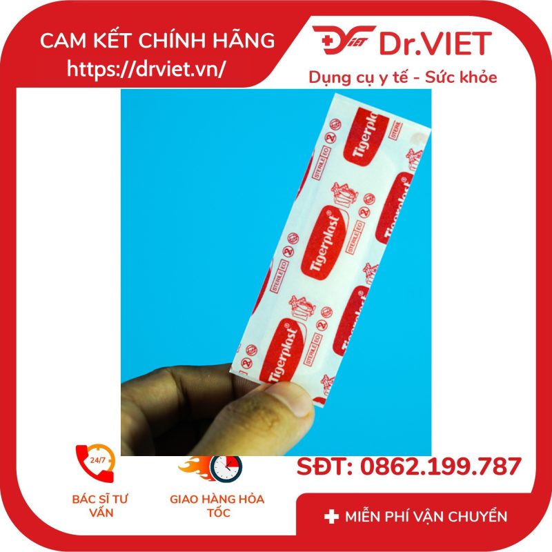Băng cá nhân co giãn Tigerplast Sensitive Hộp 10 cái 19x72mm 8 Băng cá nhân co giãn Tigerplast Sensitive Hộp 10 cái 19x72mm