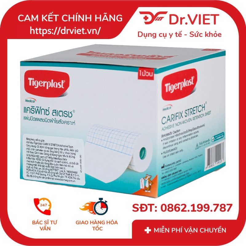 Alternative view of Cuộn băng keo y tế co giãn Tigerplast Carifix Stretch 10cm x 10m