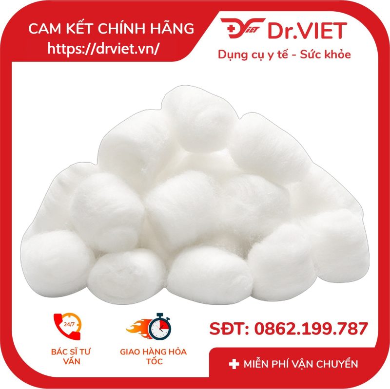 Bông Viên Y Tế Bạch Tuyết 20mm