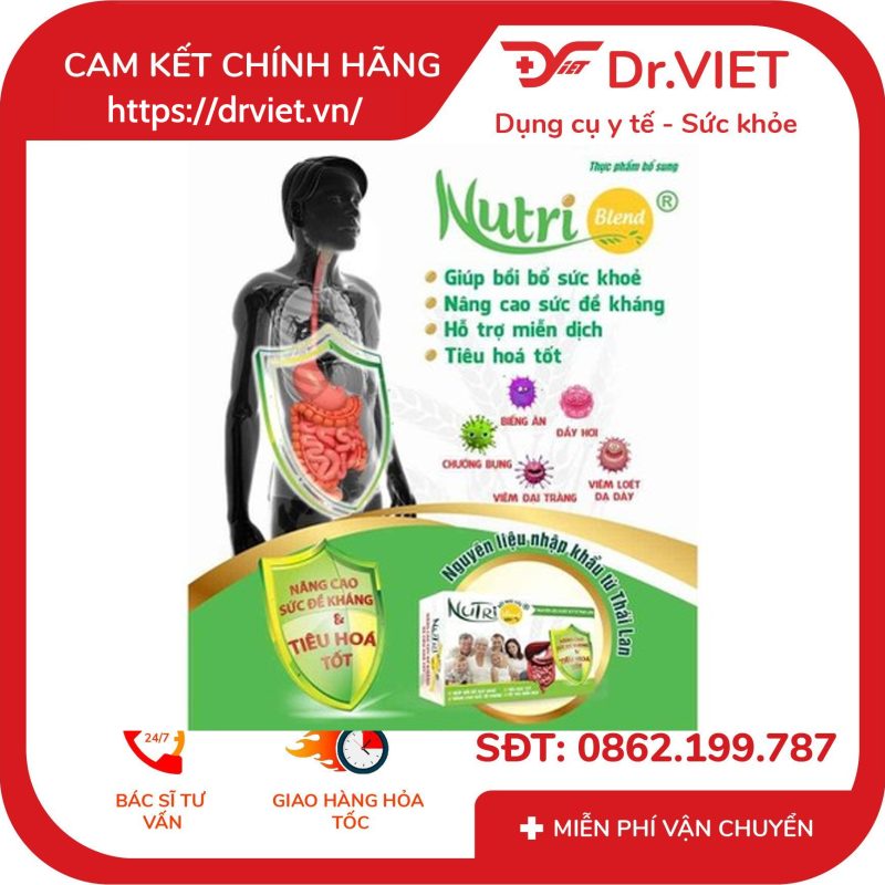 Bột ngũ cốc Nutri Blend hỗ trợ tiêu hoá 12 Bột ngũ cốc Nutri Blend hỗ trợ tiêu hoá