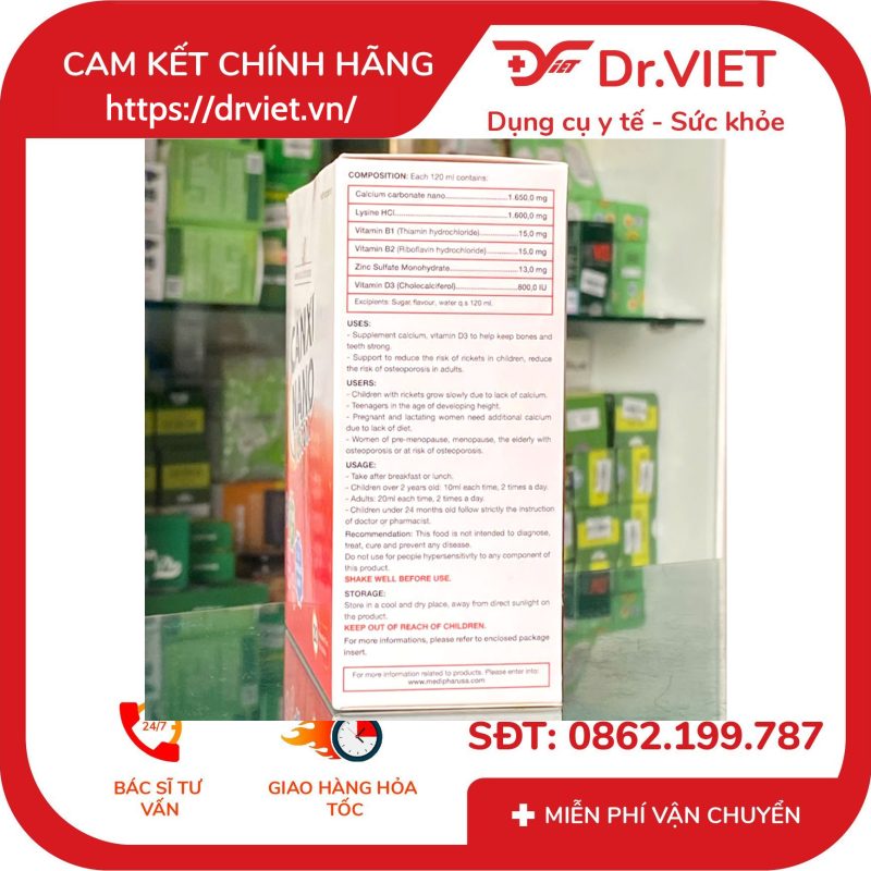 Canxi Nano Kidszone hỗ trợ bổ sung calci 10 Canxi Nano Kidszone hỗ trợ bổ sung calci