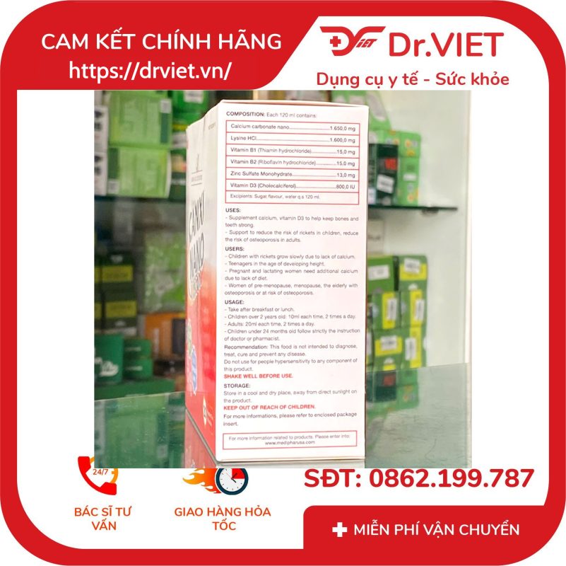Canxi Nano Kidszone hỗ trợ bổ sung calci
