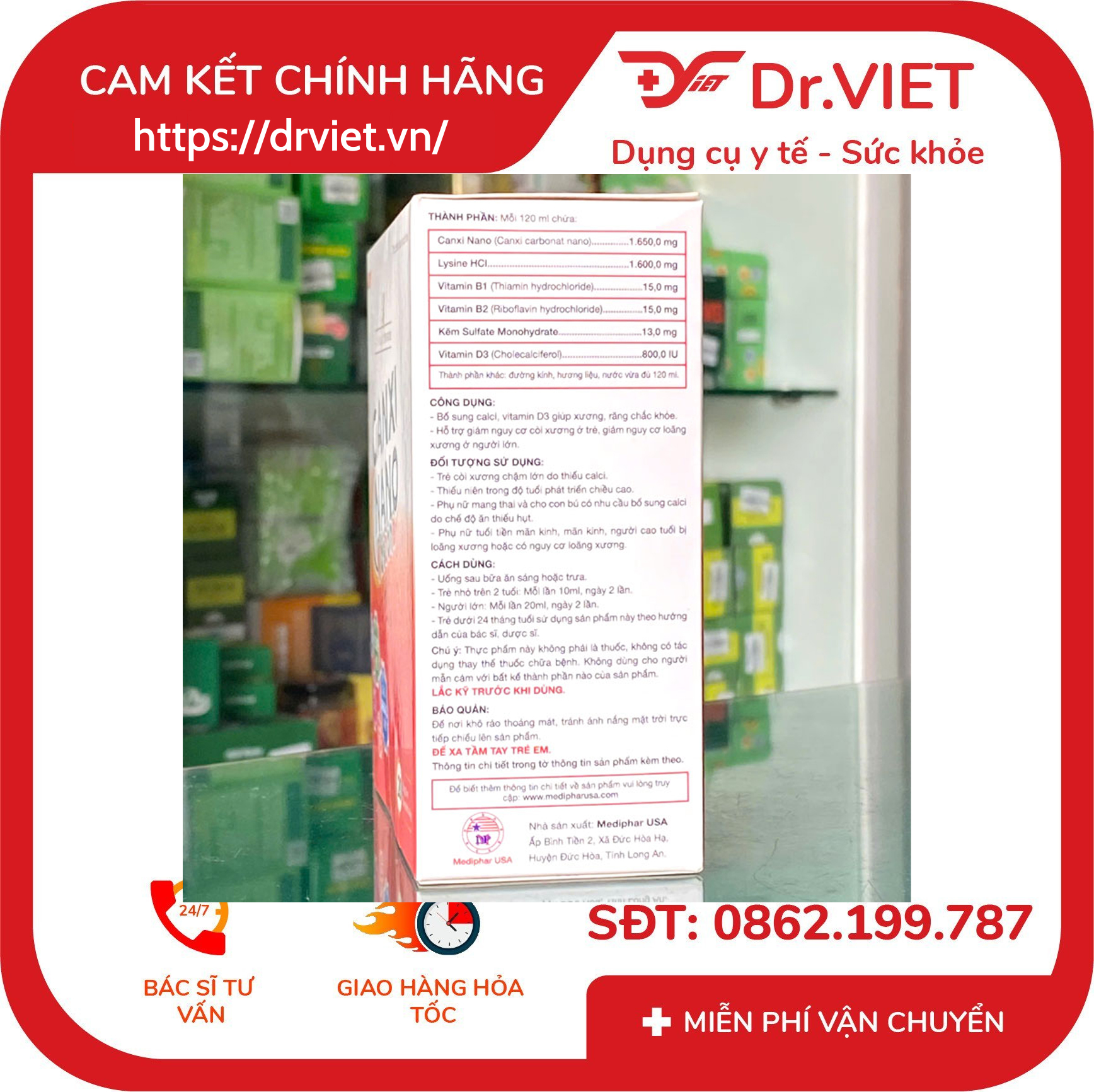 Canxi Nano Kidszone hỗ trợ bổ sung calci 7 Canxi Nano Kidszone hỗ trợ bổ sung calci