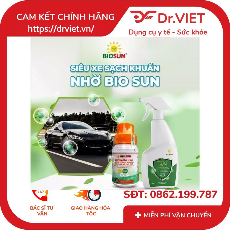 Chế phẩm khử trùng sinh học Biosun S100 chai 500ml