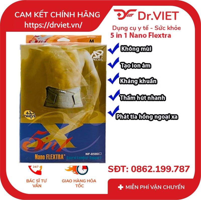 Đai hỗ trợ cột sống Nano Flextra Special NF-8580