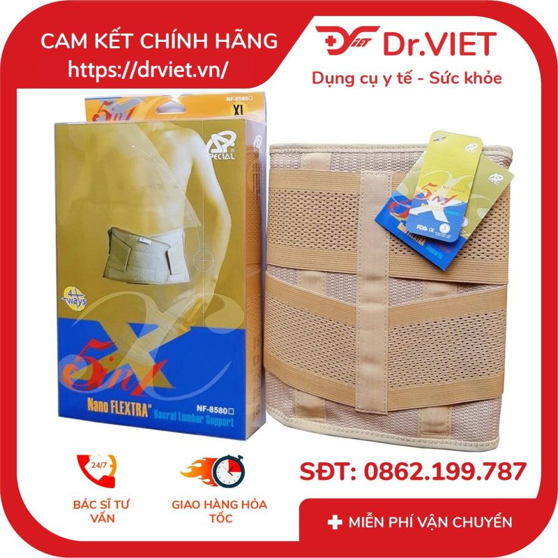 Đai hỗ trợ cột sống Nano Flextra Special NF-8580