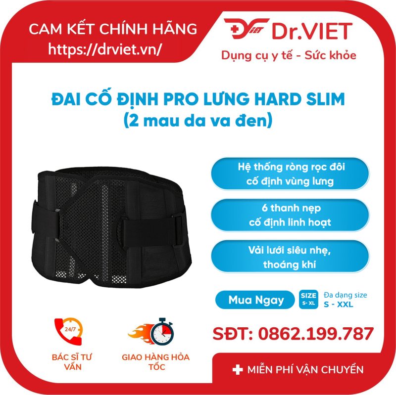 Đai hỗ trợ cột sống Bonbone Pro Hard Slim
