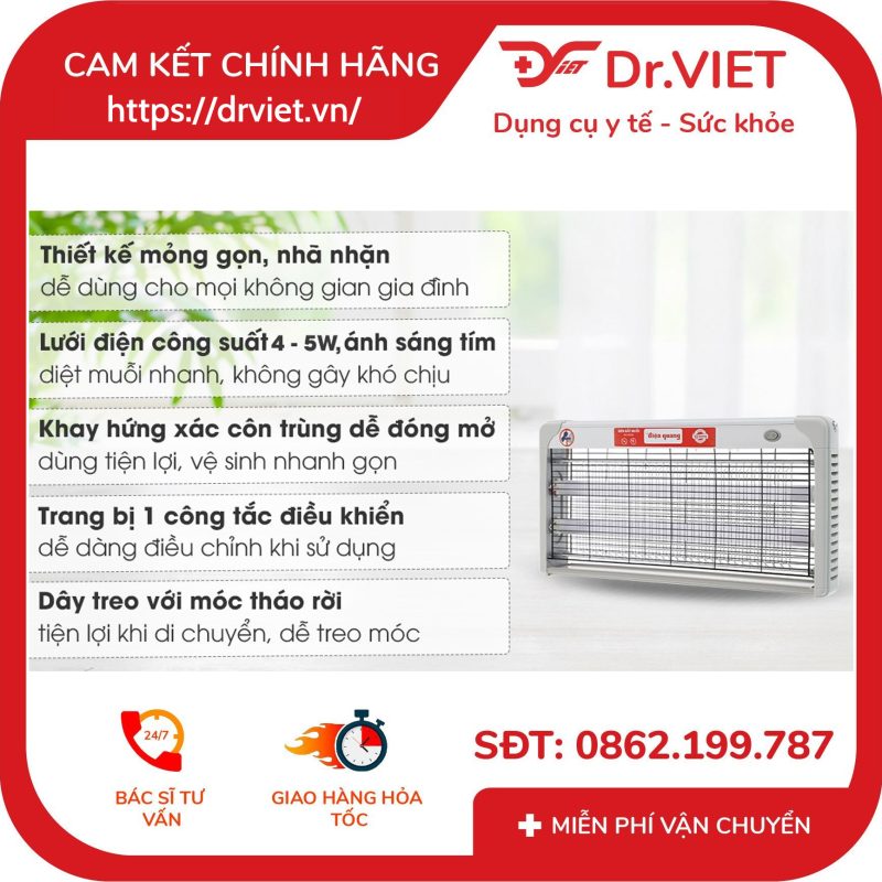 Đèn bắt muỗi Điện Quang ĐQ EML05L