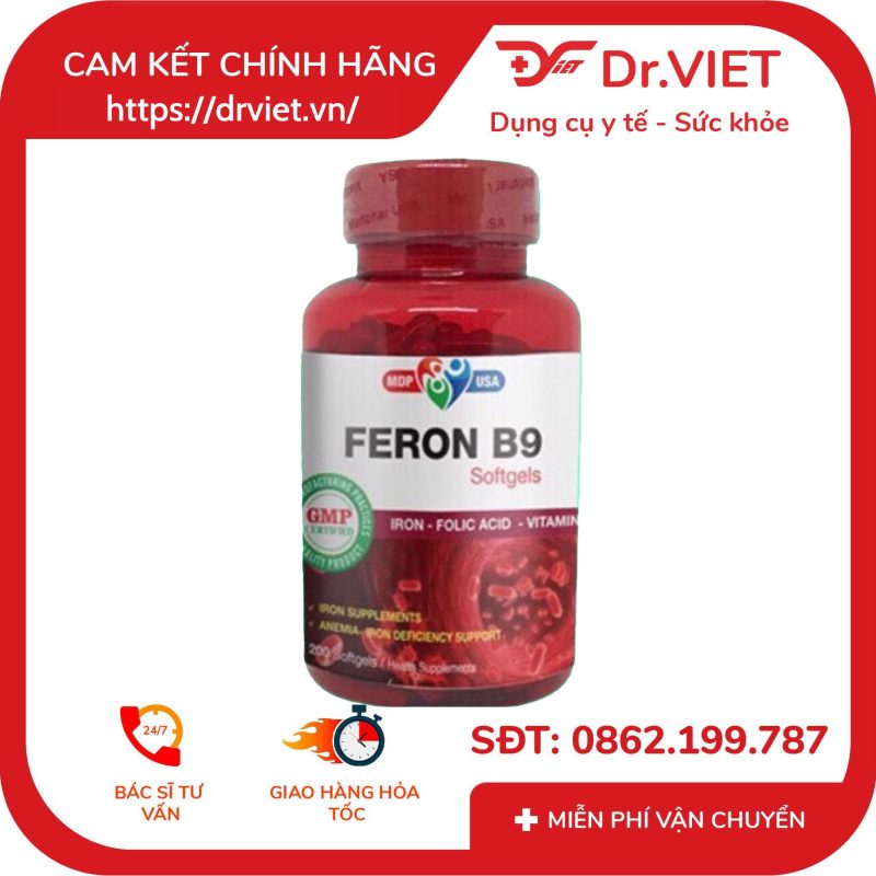 Alternative view of Viên uống FERON B9 Softgels bổ sung sắt