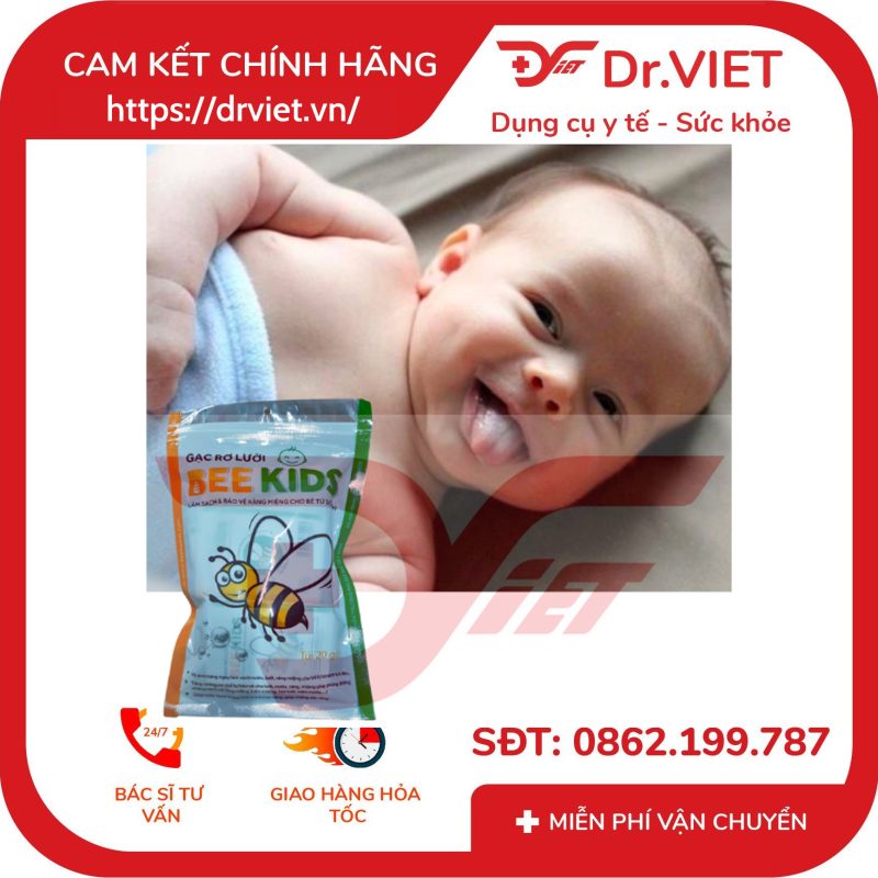 Gạc Rơ Lưỡi Bee Kids túi 20 cái