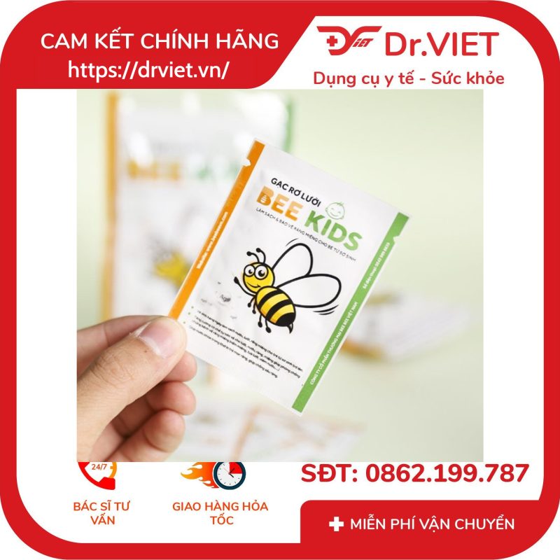 Gạc Rơ Lưỡi Bee Kids túi 20 cái