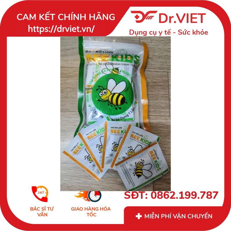 Gạc Rơ Lưỡi Bee Kids túi 20 cái
