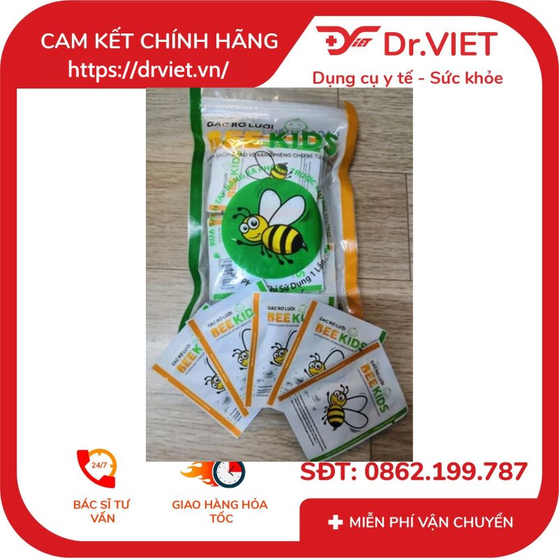 Gạc Rơ Lưỡi Bee Kids túi 20 cái 13 Gạc Rơ Lưỡi Bee Kids túi 20 cái