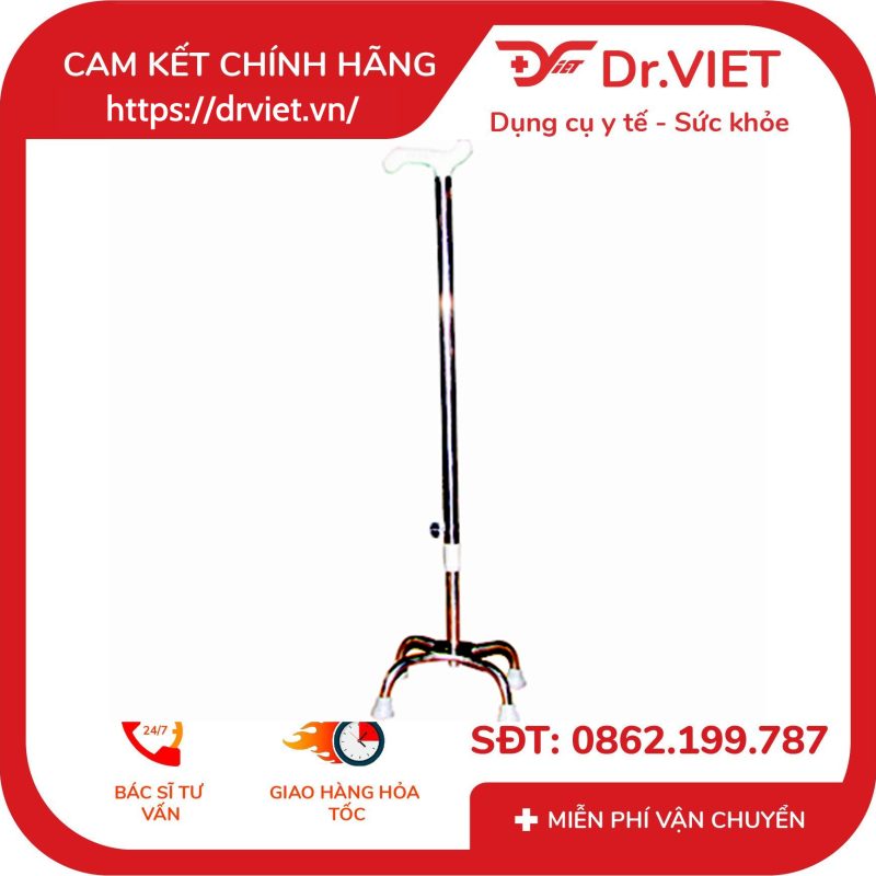 Gậy 4 Chân Inox Đức Cường DCG01 10 Gậy 4 Chân Inox Đức Cường DCG01