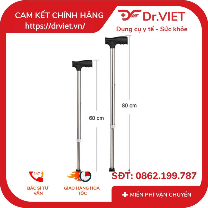 Gậy 4 Chân Inox Đức Cường DCG01 12 Gậy 4 Chân Inox Đức Cường DCG01