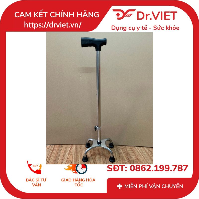 Gậy 4 Chân Inox Đức Cường DCG01 13 Gậy 4 Chân Inox Đức Cường DCG01