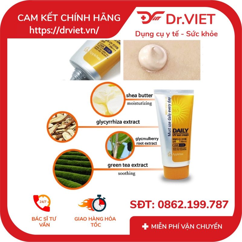 Kem Chống Nắng DAILY UV Sun Cream SPF50+PA+++ 14 Kem Chống Nắng DAILY UV Sun Cream SPF50+PA+++