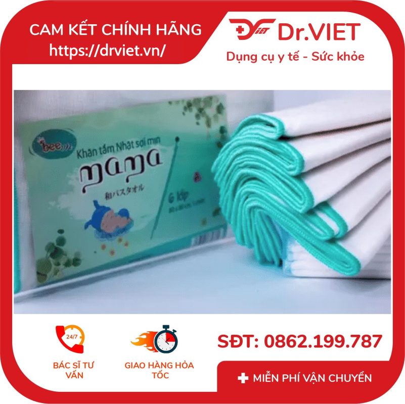 Khăn Tắm Xô 6 Lớp Beevn Mama 11 Khăn Tắm Xô 6 Lớp Beevn Mama