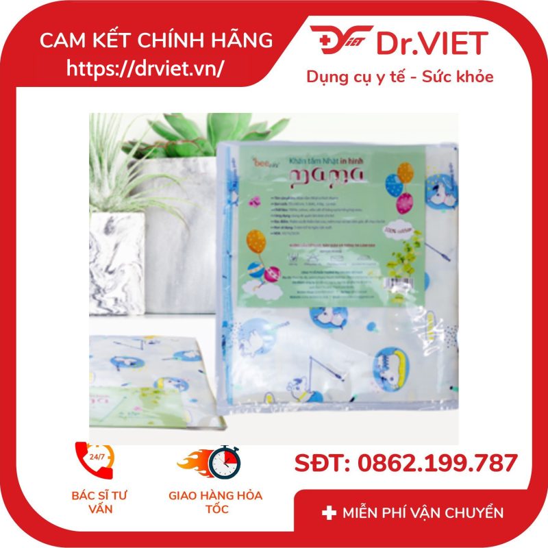 Alternative view of Khăn Tắm Xô 6 Lớp Beevn Mama