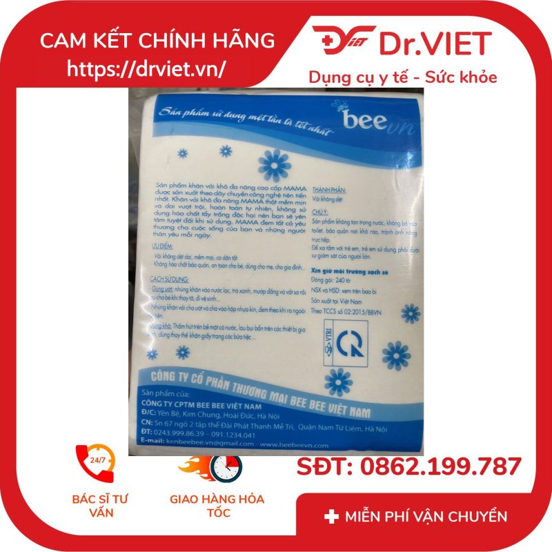 Khăn vải khô đa năng Mama 15 Khăn vải khô đa năng Mama