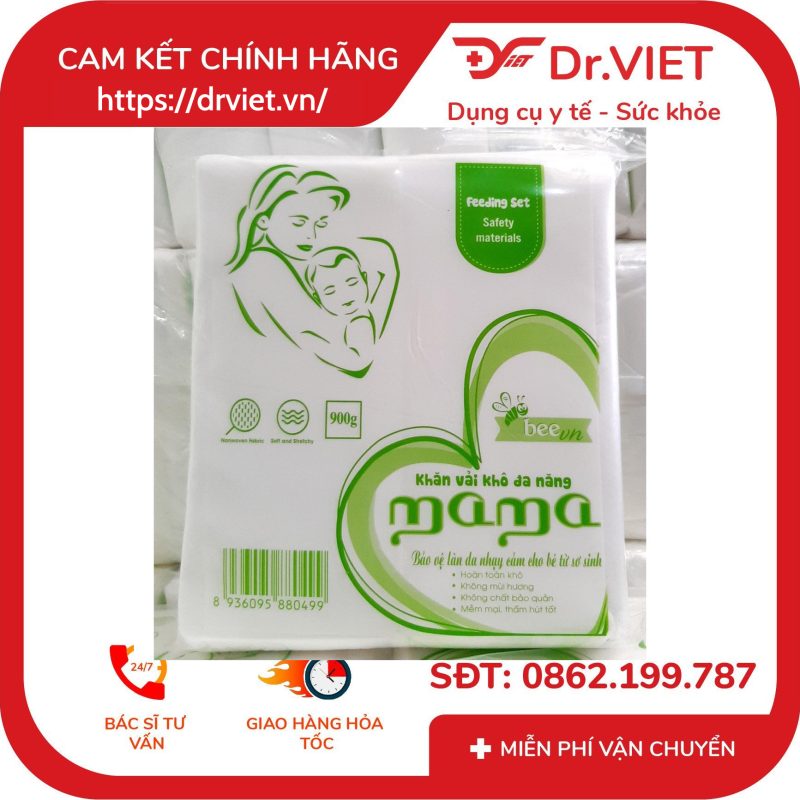 Khăn vải khô đa năng Mama 12 Khăn vải khô đa năng Mama