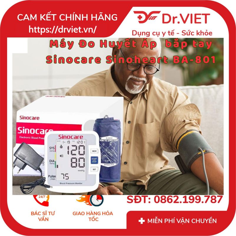 Máy Đo Huyết Áp Sinocare Sinoheart BA-801