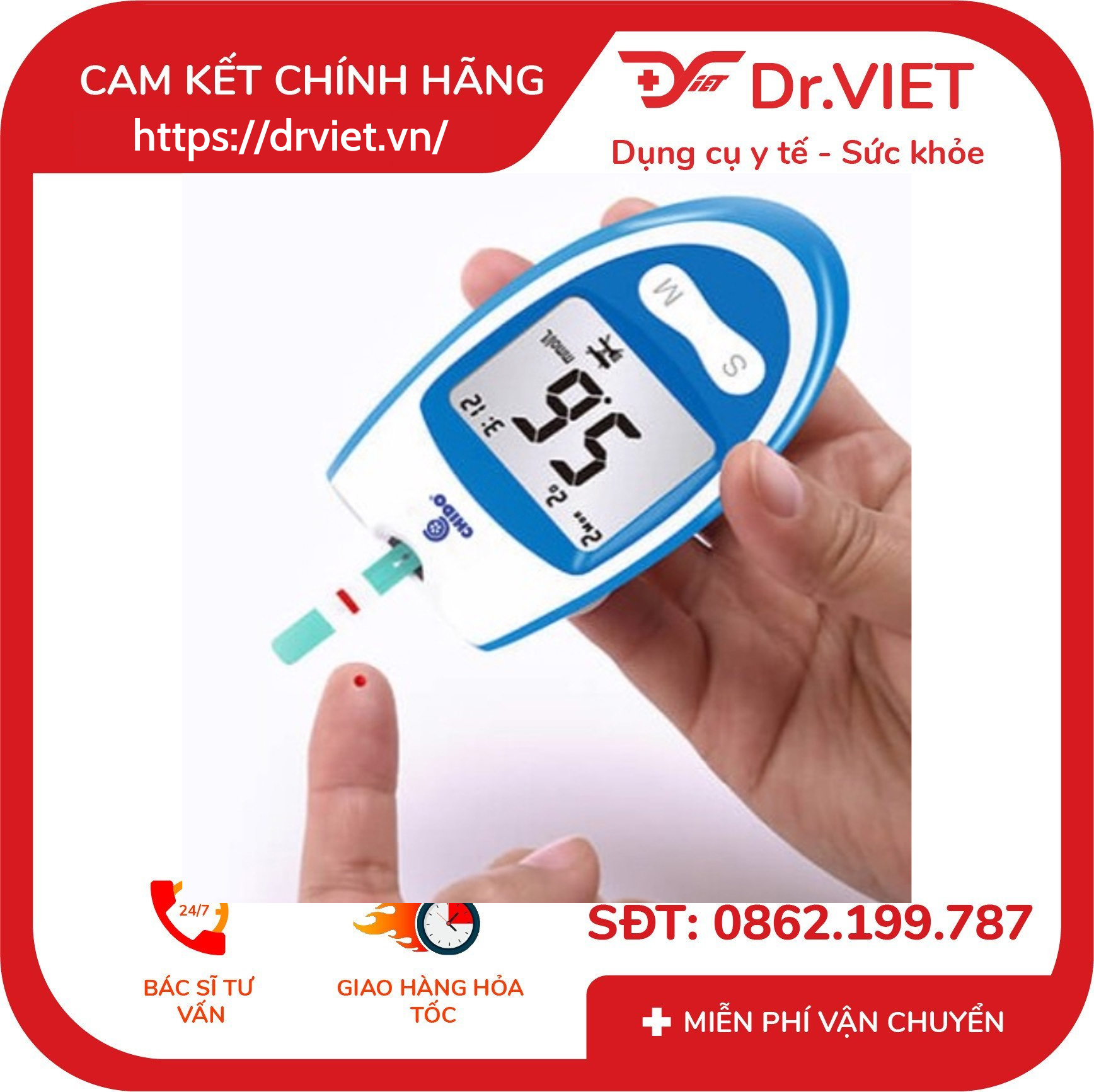 Máy đo đường huyết Chido GLM-79 5 Máy đo đường huyết Chido GLM-79