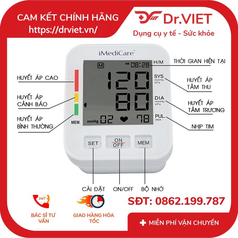 Máy đo huyết áp iMediCare iBPM-6S