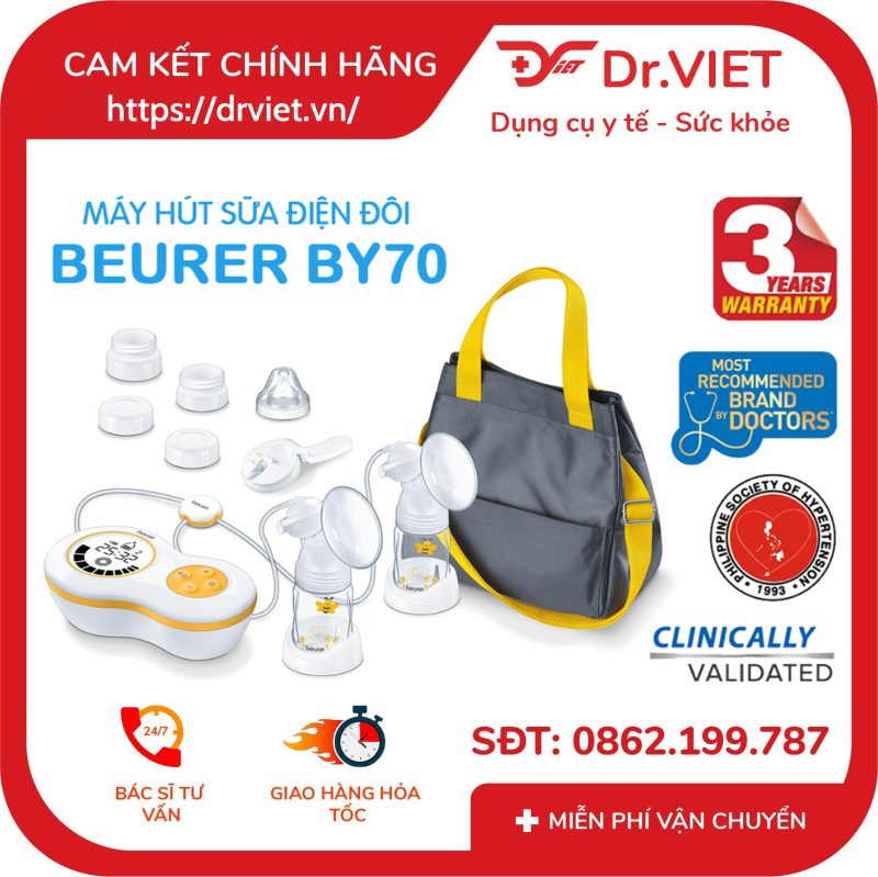 Máy hút sữa điện đôi Beurer BY70