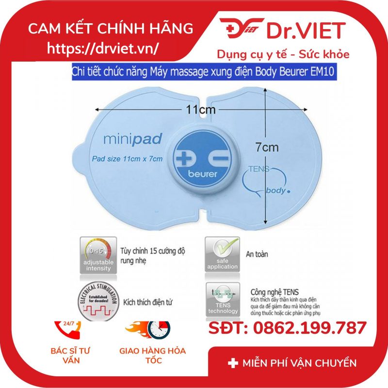 Máy massage xung điện Beurer EM10 13 Máy massage xung điện Beurer EM10