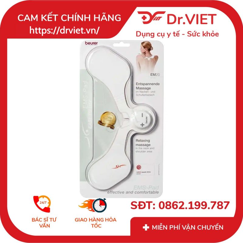 Máy massage xung điện trị đau cổ vai gáy Beurer EM20 11 Máy massage xung điện trị đau cổ vai gáy Beurer EM20