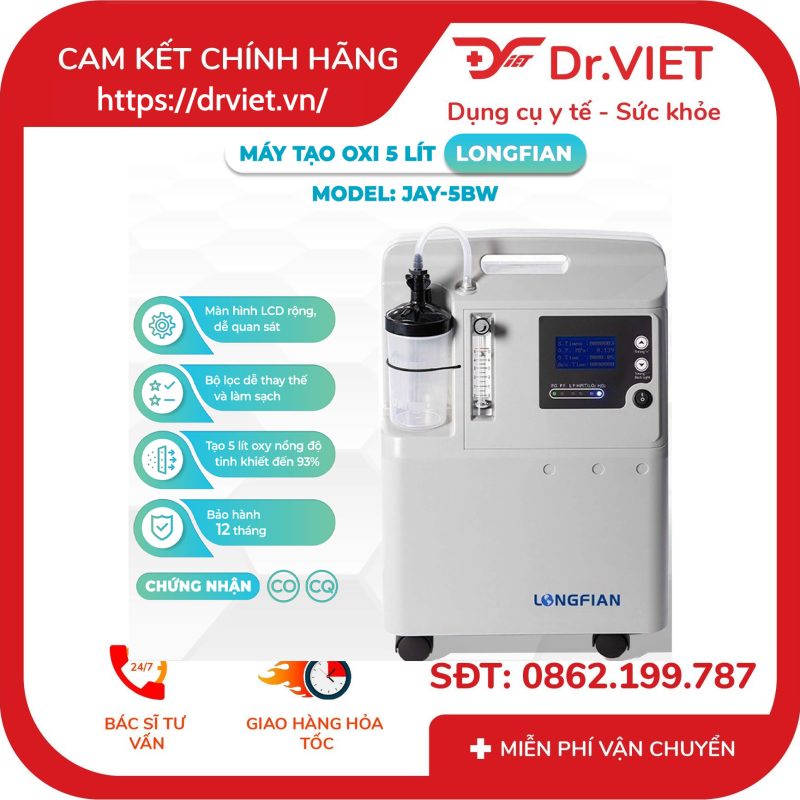 Máy Tạo Oxy 5 lít Longfian JAY-5BW 12 Máy Tạo Oxy 5 lít Longfian JAY-5BW