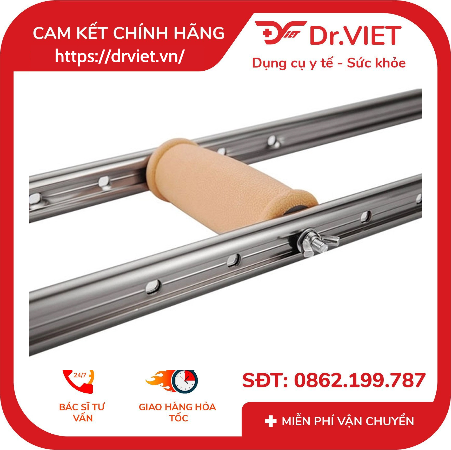 Nạng chống nách Lucass C-33 8 Nạng chống nách Lucass C-33
