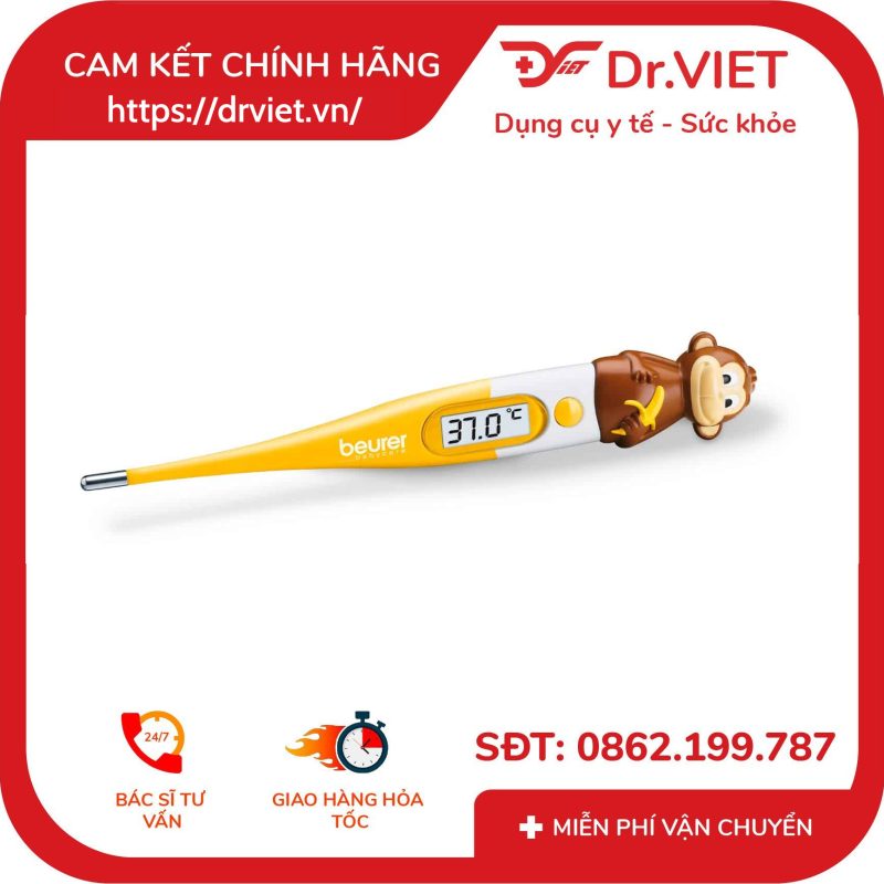 Nhiệt kế điện tử đầu mềm Beurer BY11 10 Nhiệt kế điện tử đầu mềm Beurer BY11