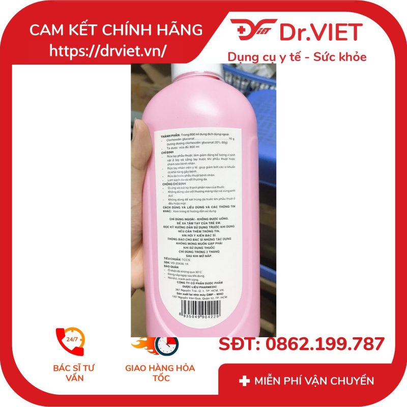 Nước rửa tay khô kháng khuẩn CHLORFAST 800ml 8 Nước rửa tay khô kháng khuẩn CHLORFAST 800ml