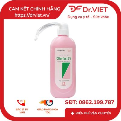 Nước rửa tay khô kháng khuẩn CHLORFAST 800ml