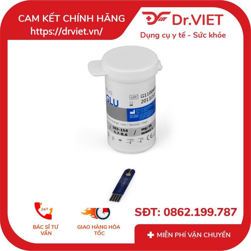 Que thử đường huyết Benecheck Plus 50 que