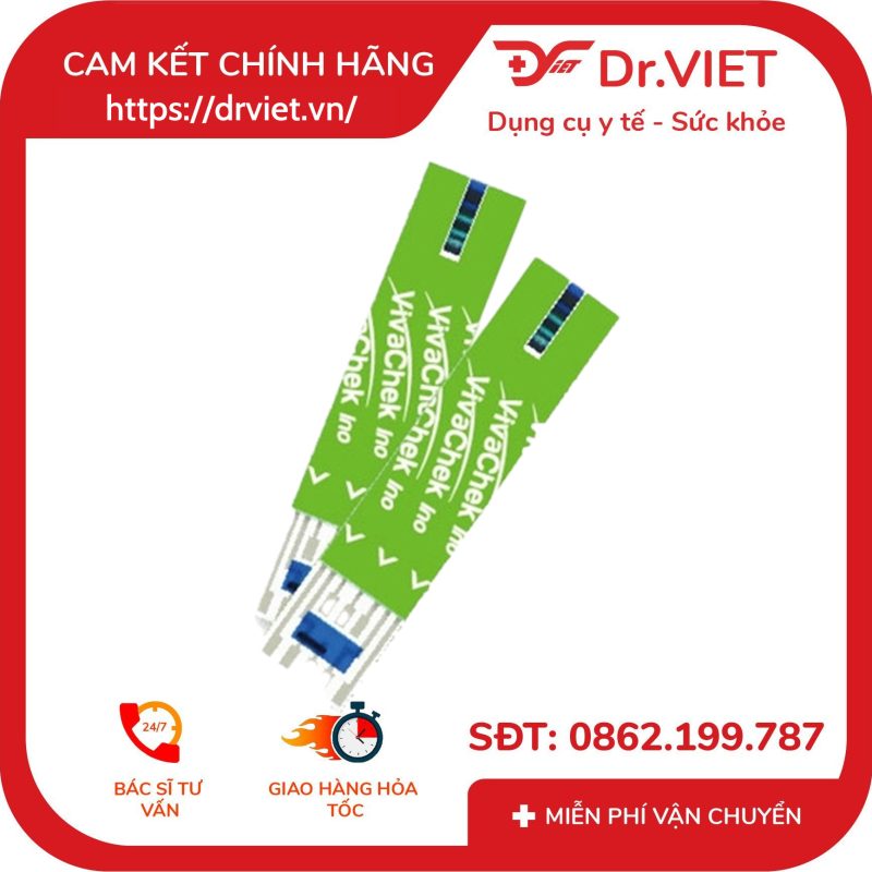 Alternative view of Que thử đường huyết VivaCheck Ino Hộp 50 que